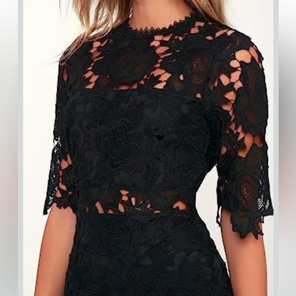 Lulus a fine romance lace sheath dress - Picture 3 of 7